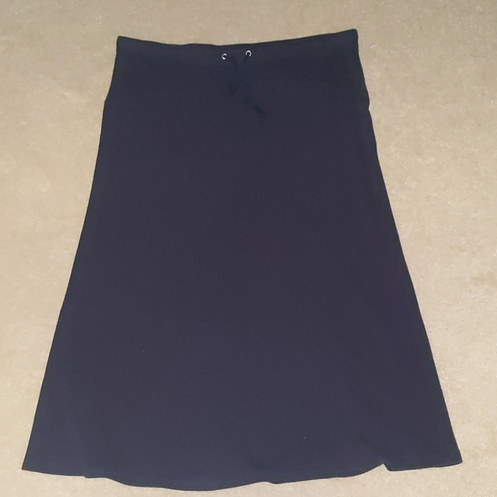Navy blue stretchy skirt - Picture 2 of 5